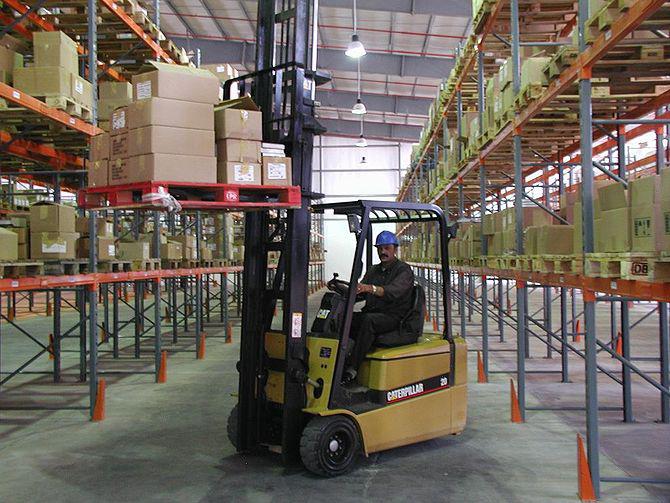 forklift, warehouse, supply chain
