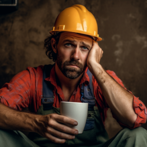 factory worker hardhat downtime